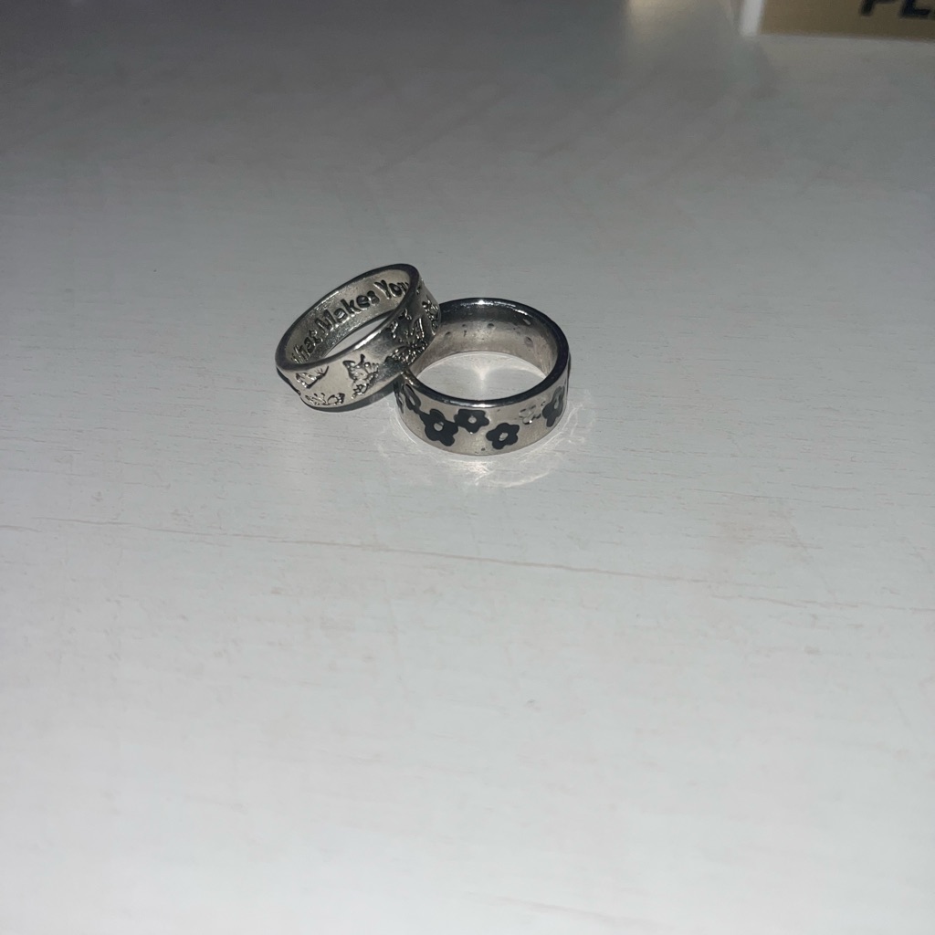 2pc Silver Ring